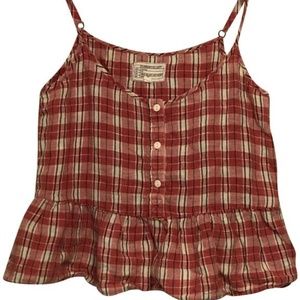 Red Plaid Country Tank